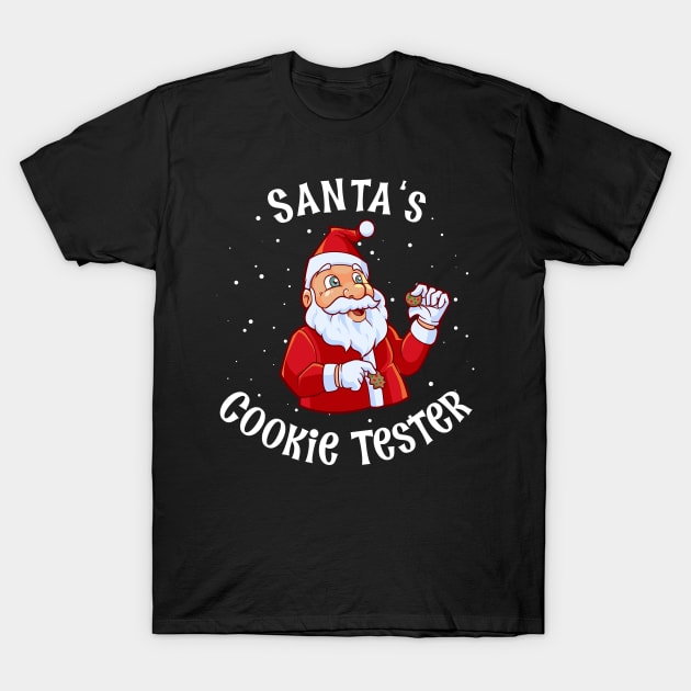 Christmas Cookie Inspector - Santas Cookie Tester T-Shirt by Modern Medieval Design